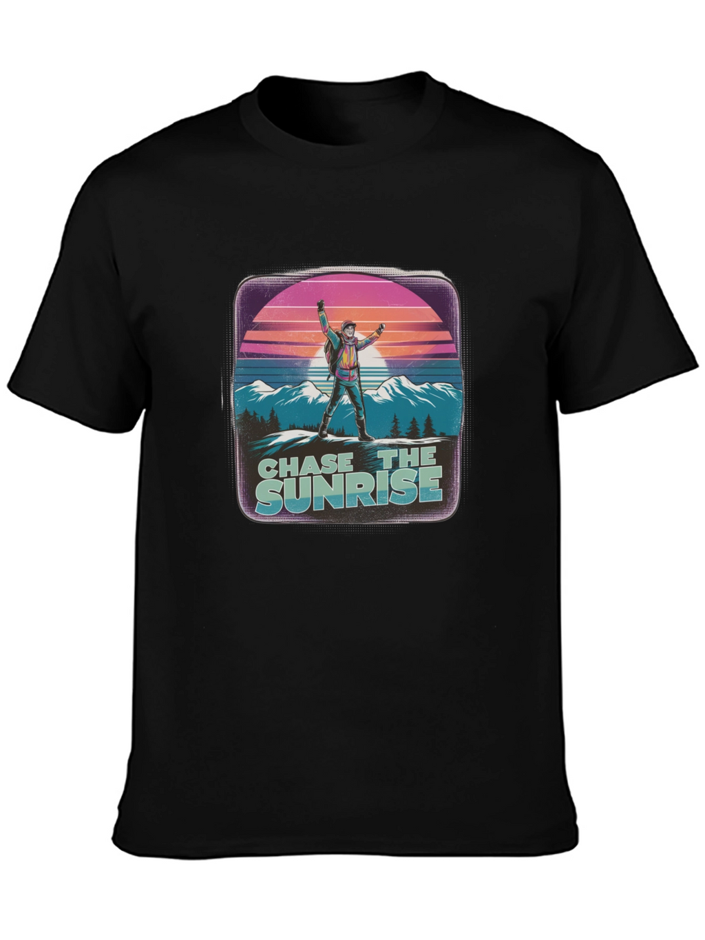 Chase the Sunrise Graphic Tee - Retro Style