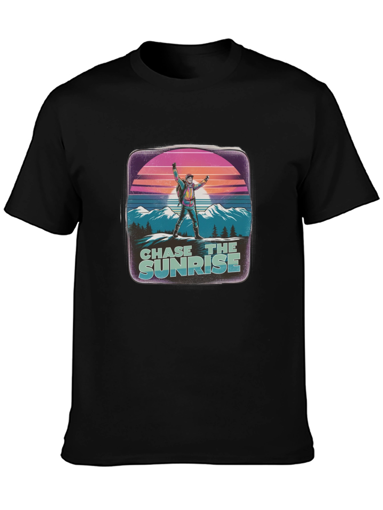 Chase the Sunrise Graphic Tee - Retro Style
