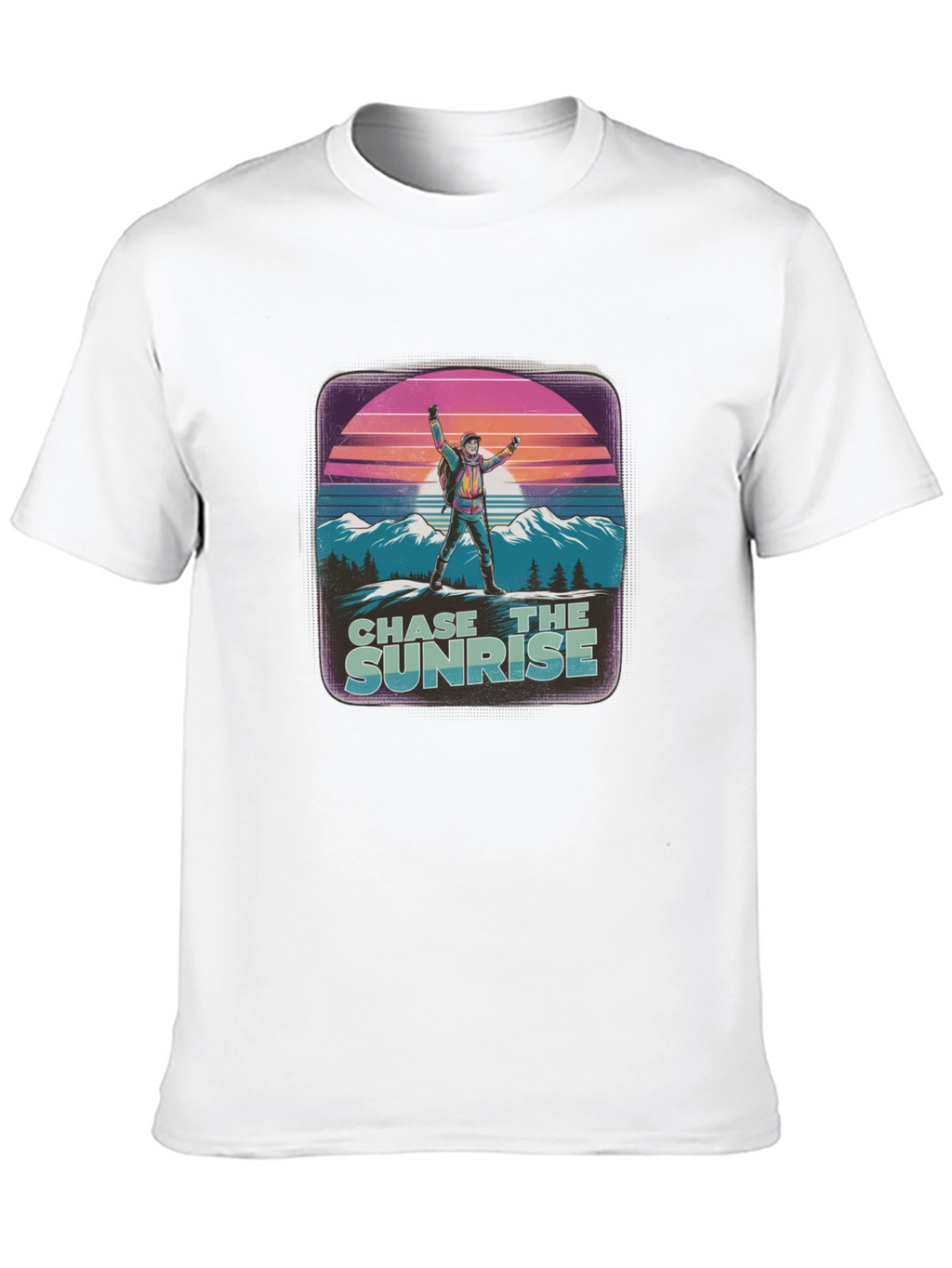 Chase the Sunrise Graphic Tee - Retro Style