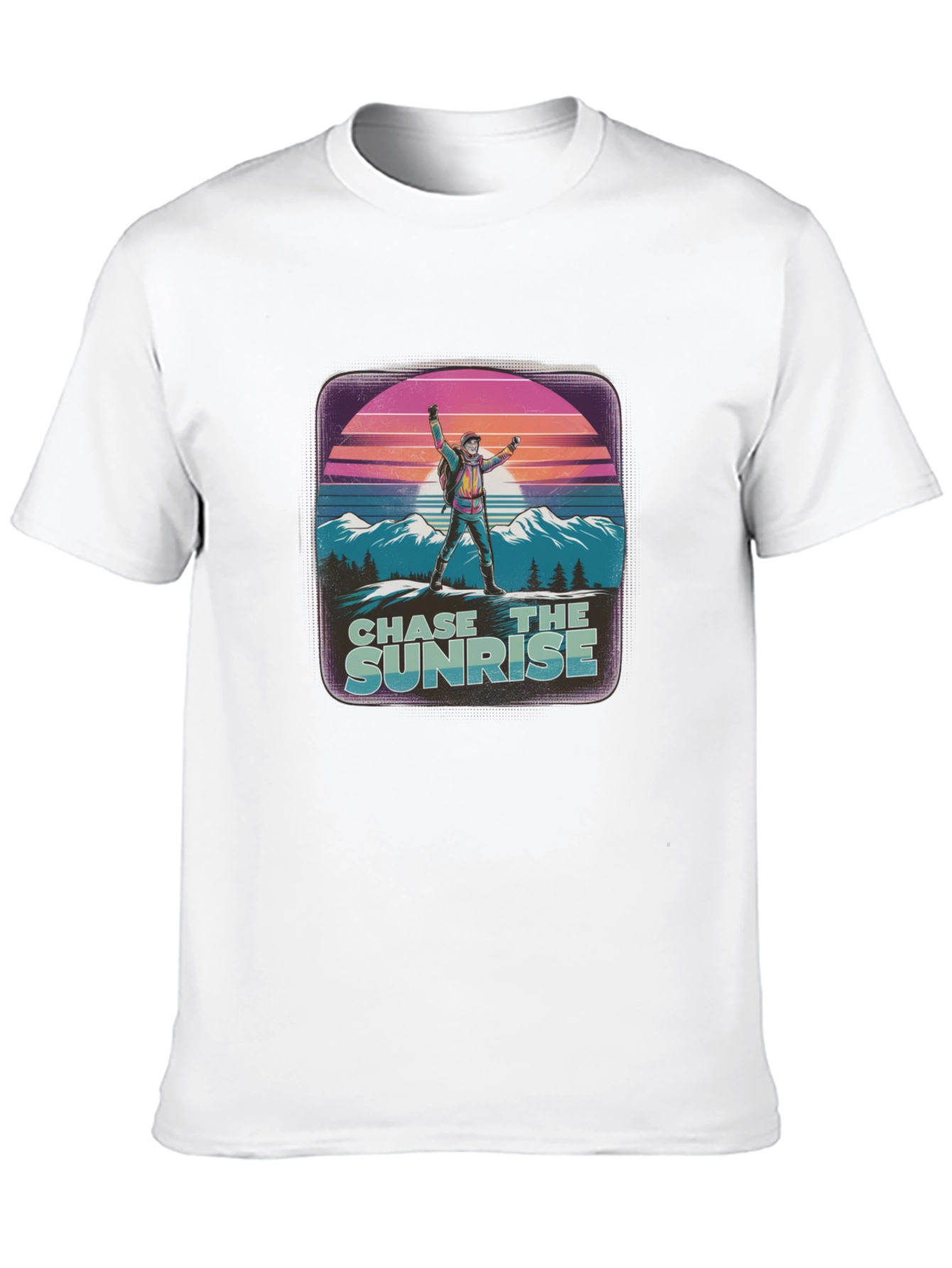 Chase the Sunrise Graphic Tee - Retro Style