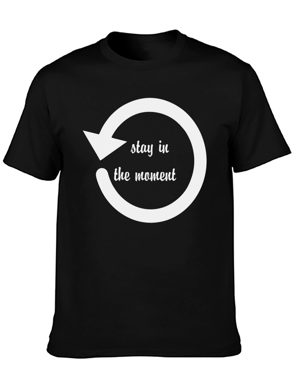 Stay in the Moment Graphic Tee - Black