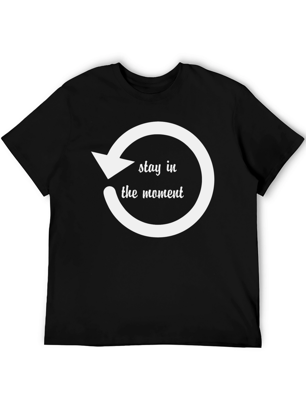 Stay in the Moment Graphic Tee - Black