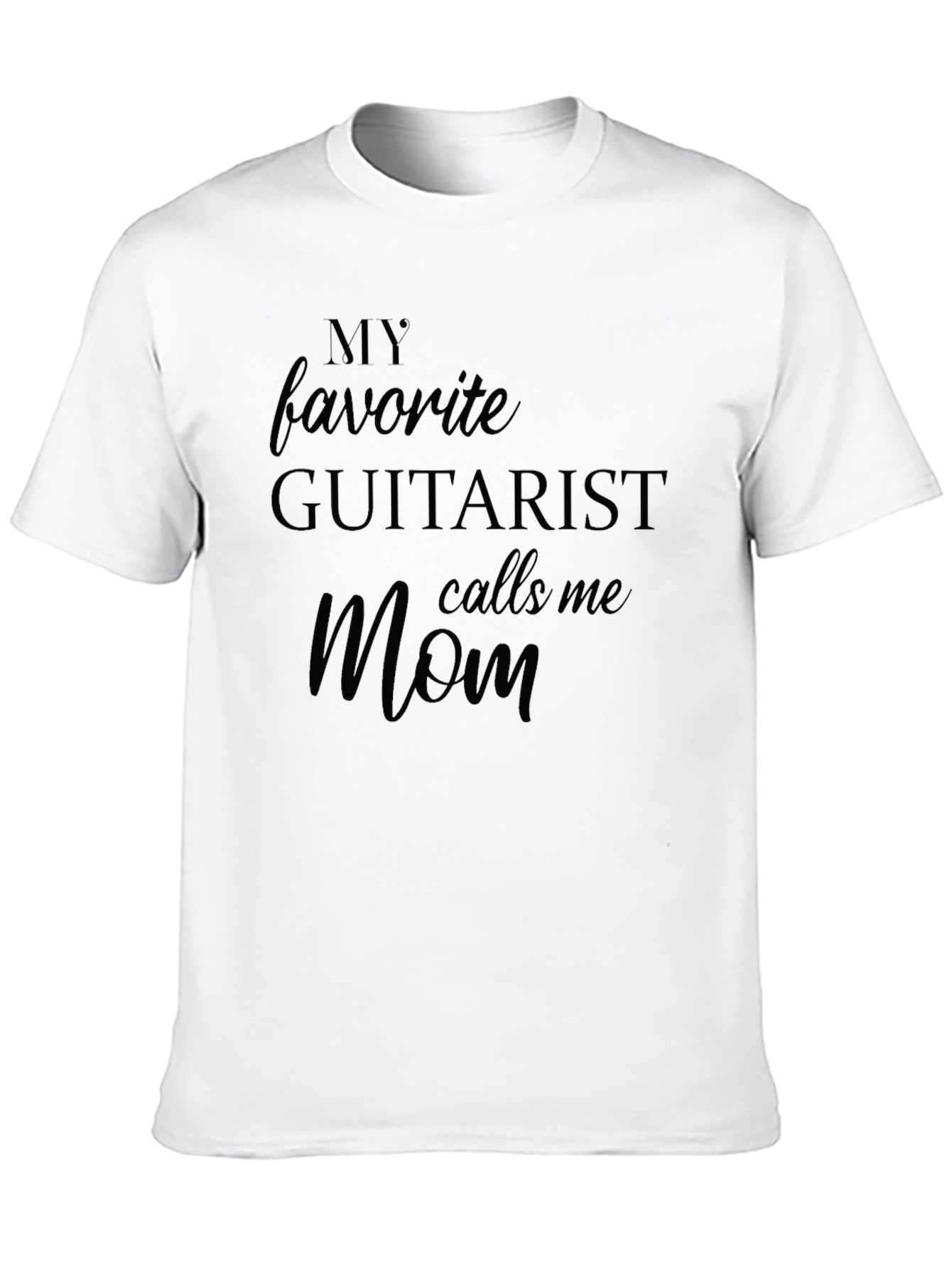 Guitarist Mom T-Shirt - Black Cotton