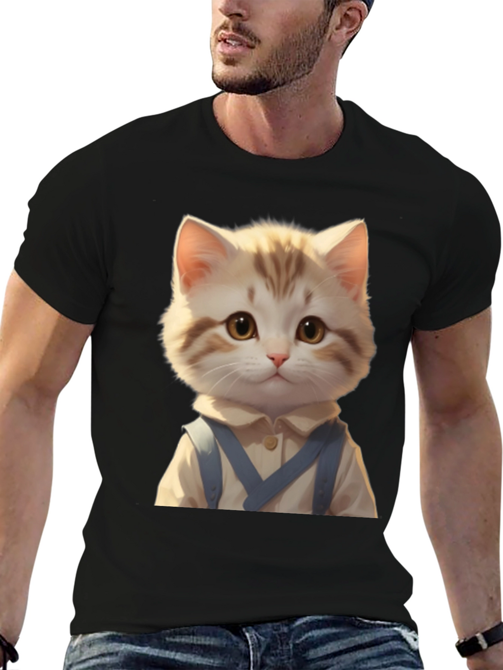 Cat in Clothes Graphic T-Shirt