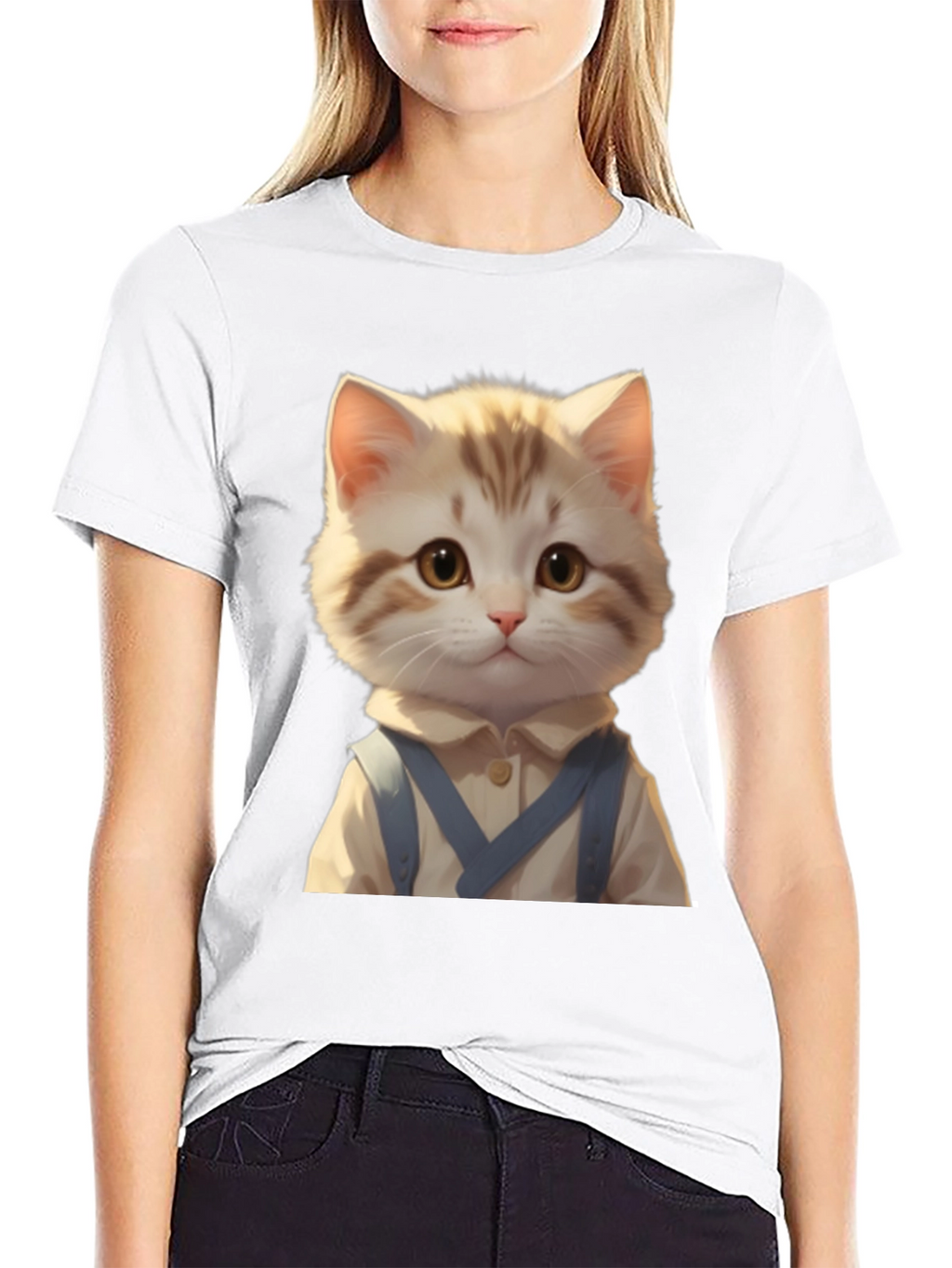Cat in Clothes Graphic T-Shirt