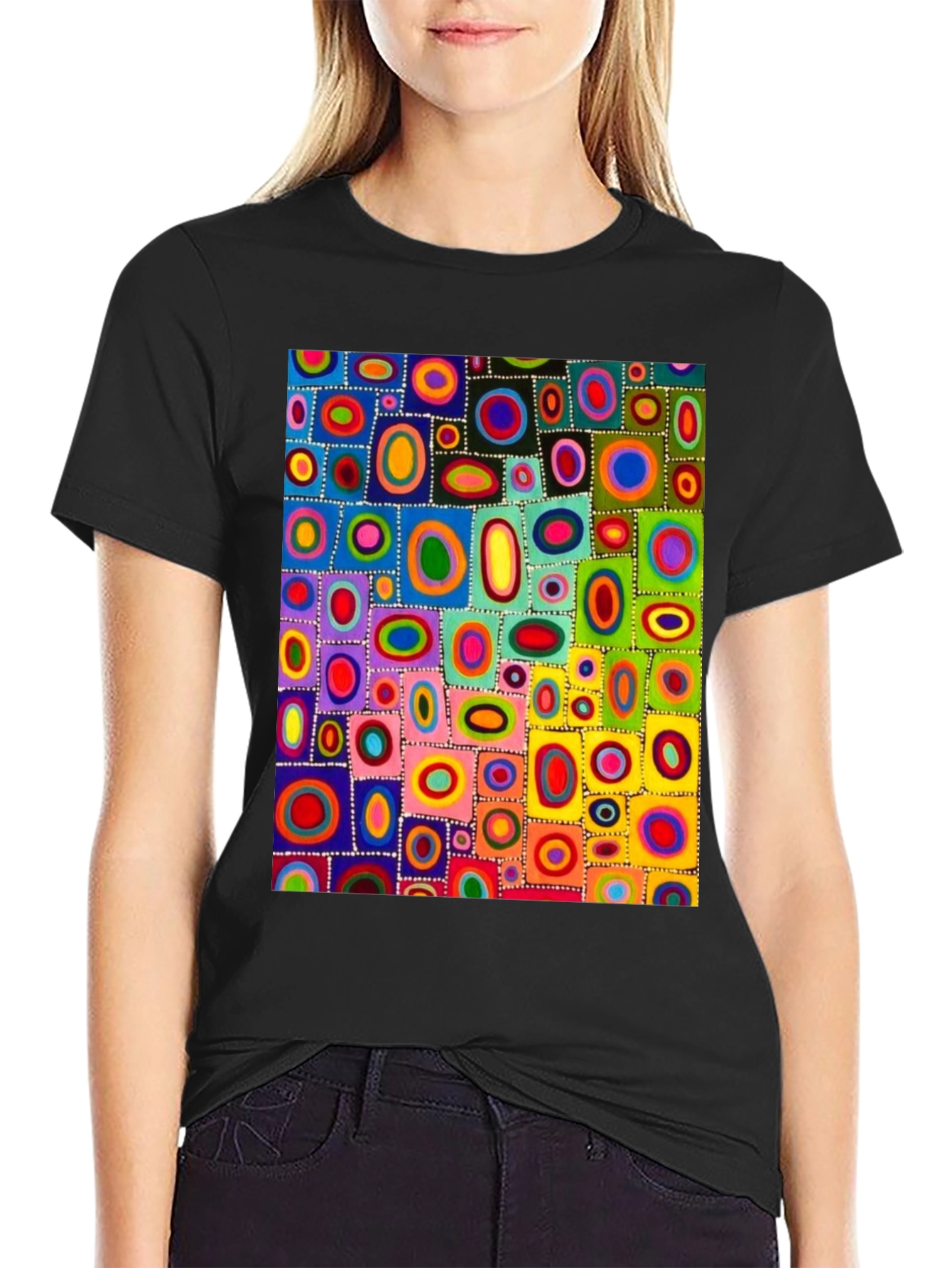 Abstract Geometric Colorful Art T-Shirt