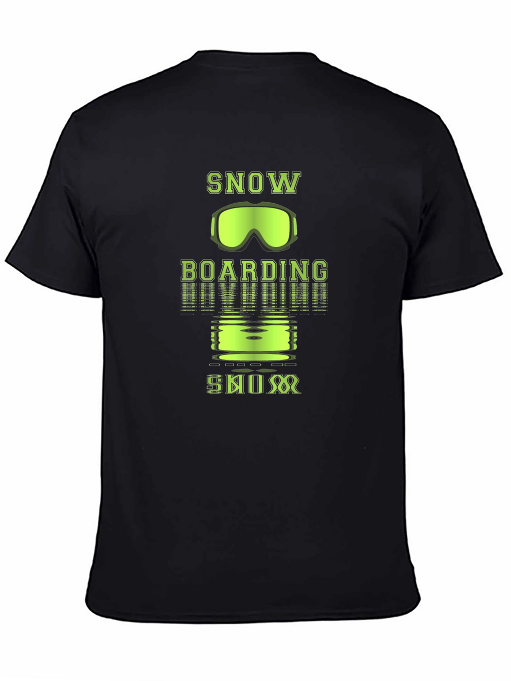 Snowboarding Graphic Tee - Black