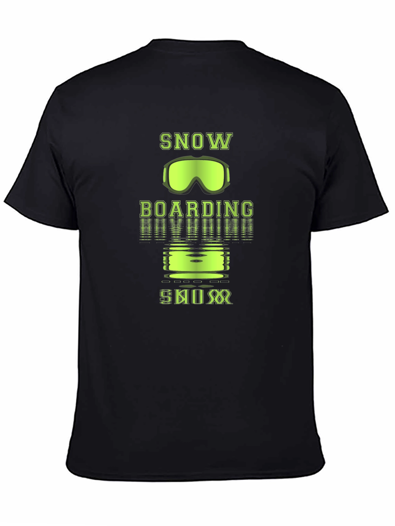 Snowboarding Graphic Tee - Black