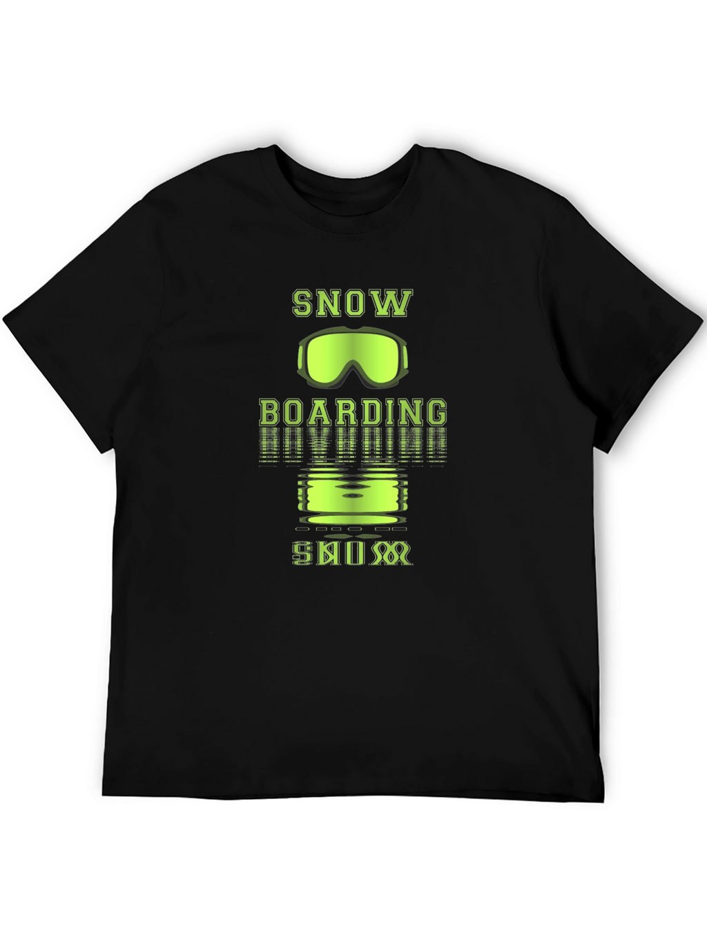 Snowboarding Graphic Tee - Black