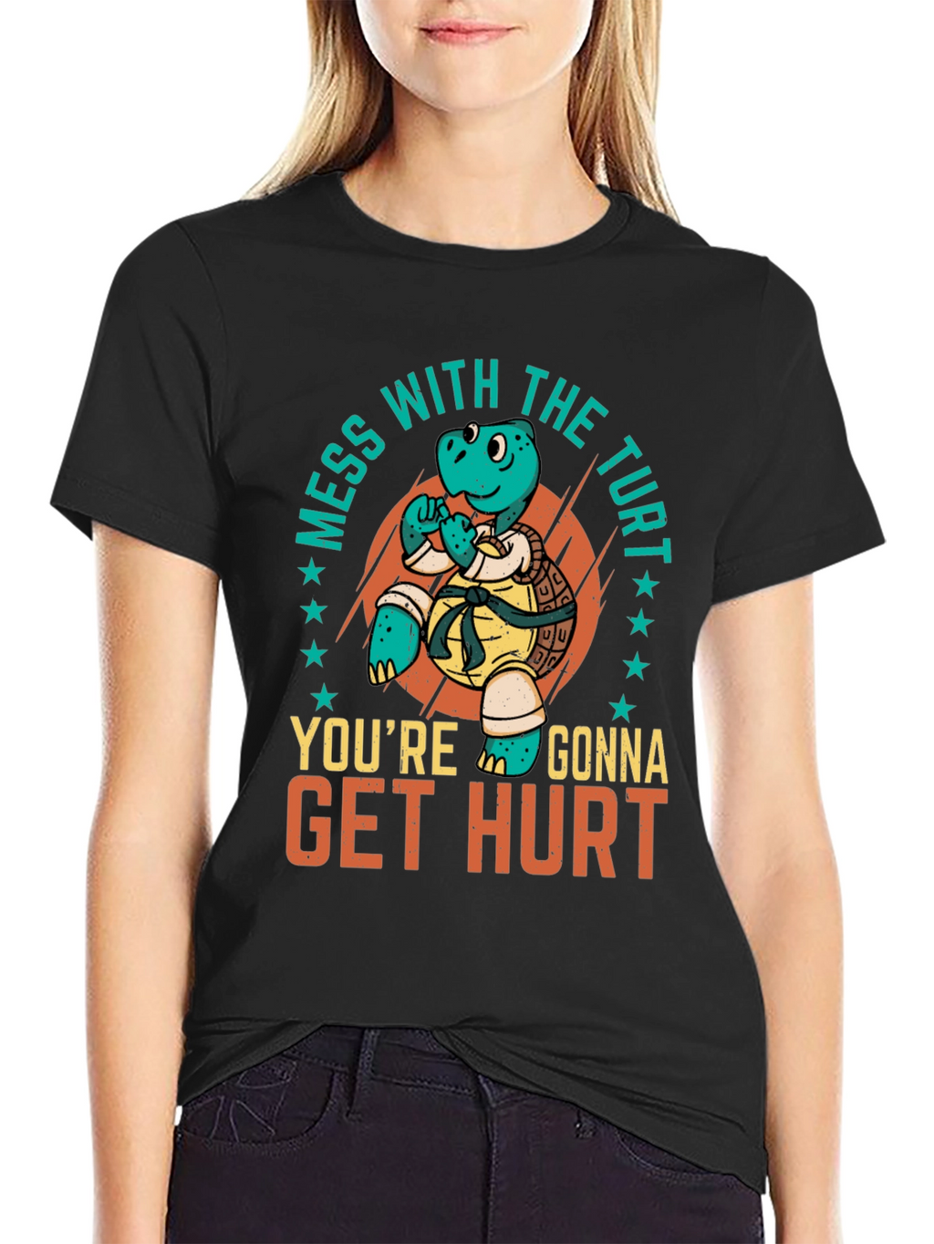 Martial Arts Turtle T-Shirt - Mess with the Turt