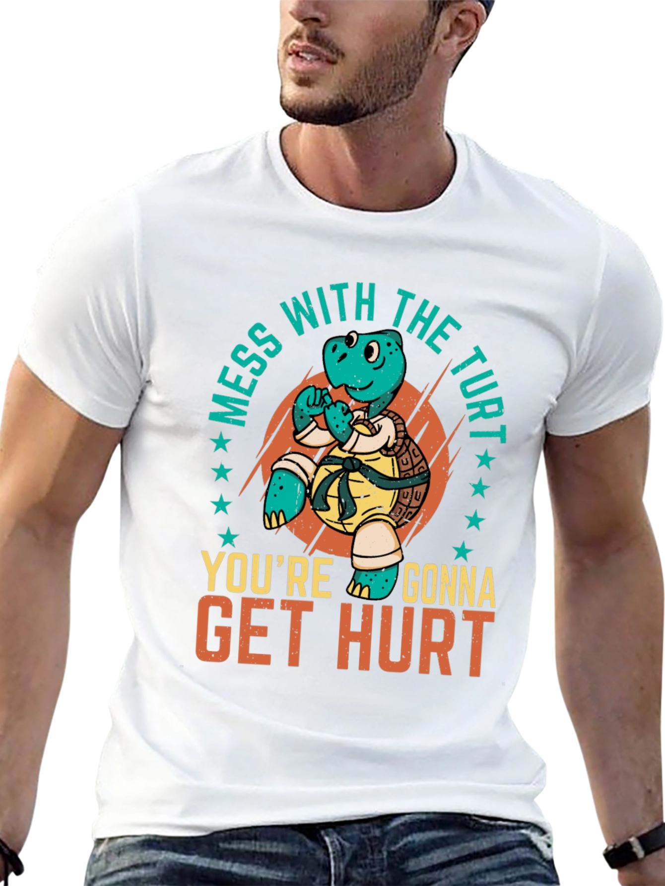 Martial Arts Turtle T-Shirt - Mess with the Turt