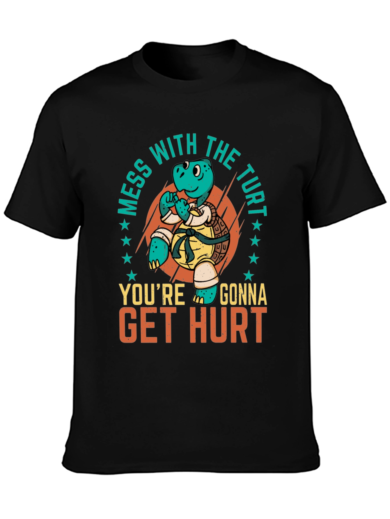 Martial Arts Turtle T-Shirt - Mess with the Turt