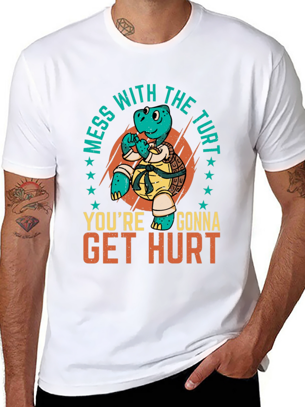 Martial Arts Turtle T-Shirt - Mess with the Turt