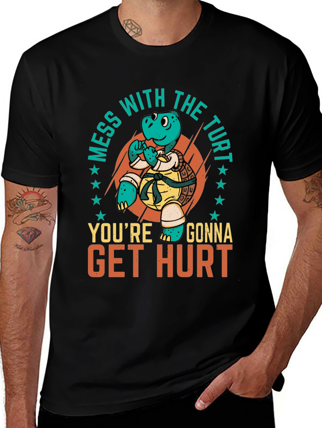 Martial Arts Turtle T-Shirt - Mess with the Turt