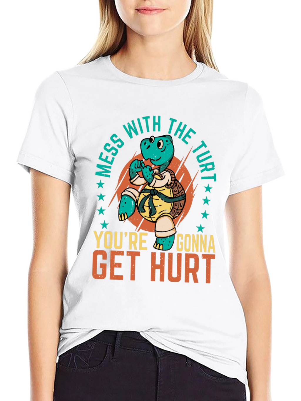 Martial Arts Turtle T-Shirt - Mess with the Turt