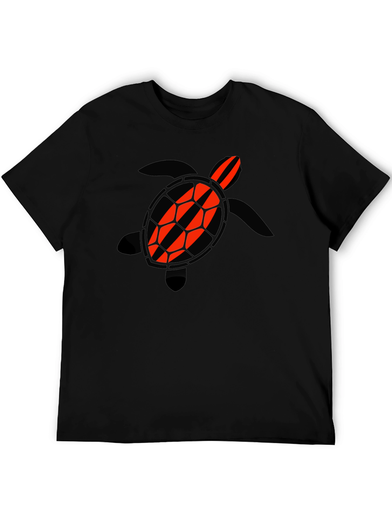 Turtle Graphic Tee - Black Casual Shirt