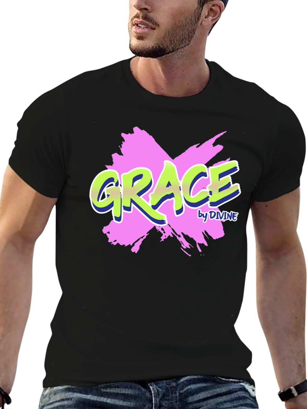 Grace by Divine Black T-Shirt