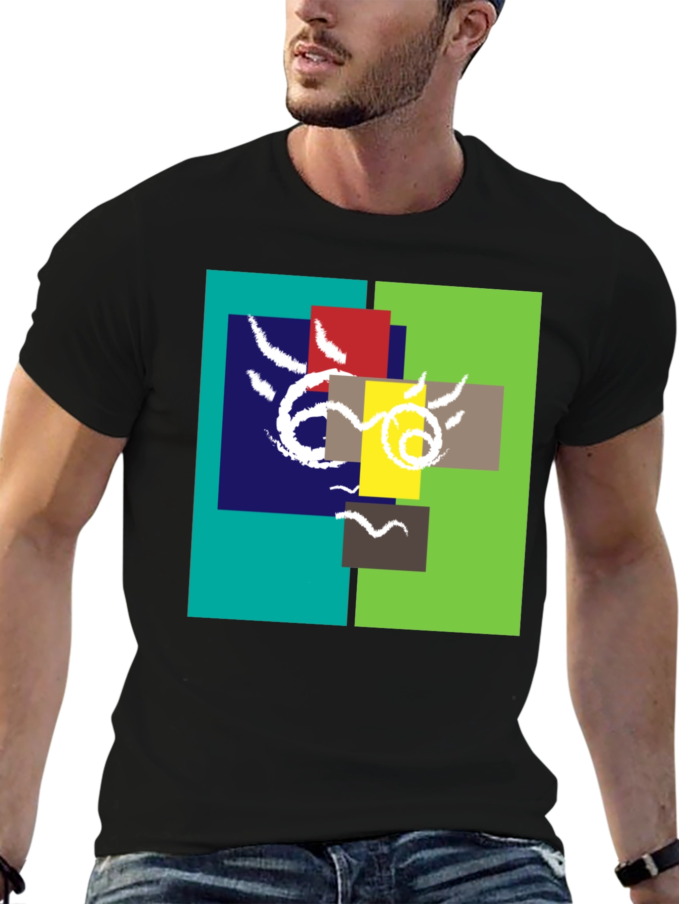Abstract Geometric T-Shirt - Unique Design