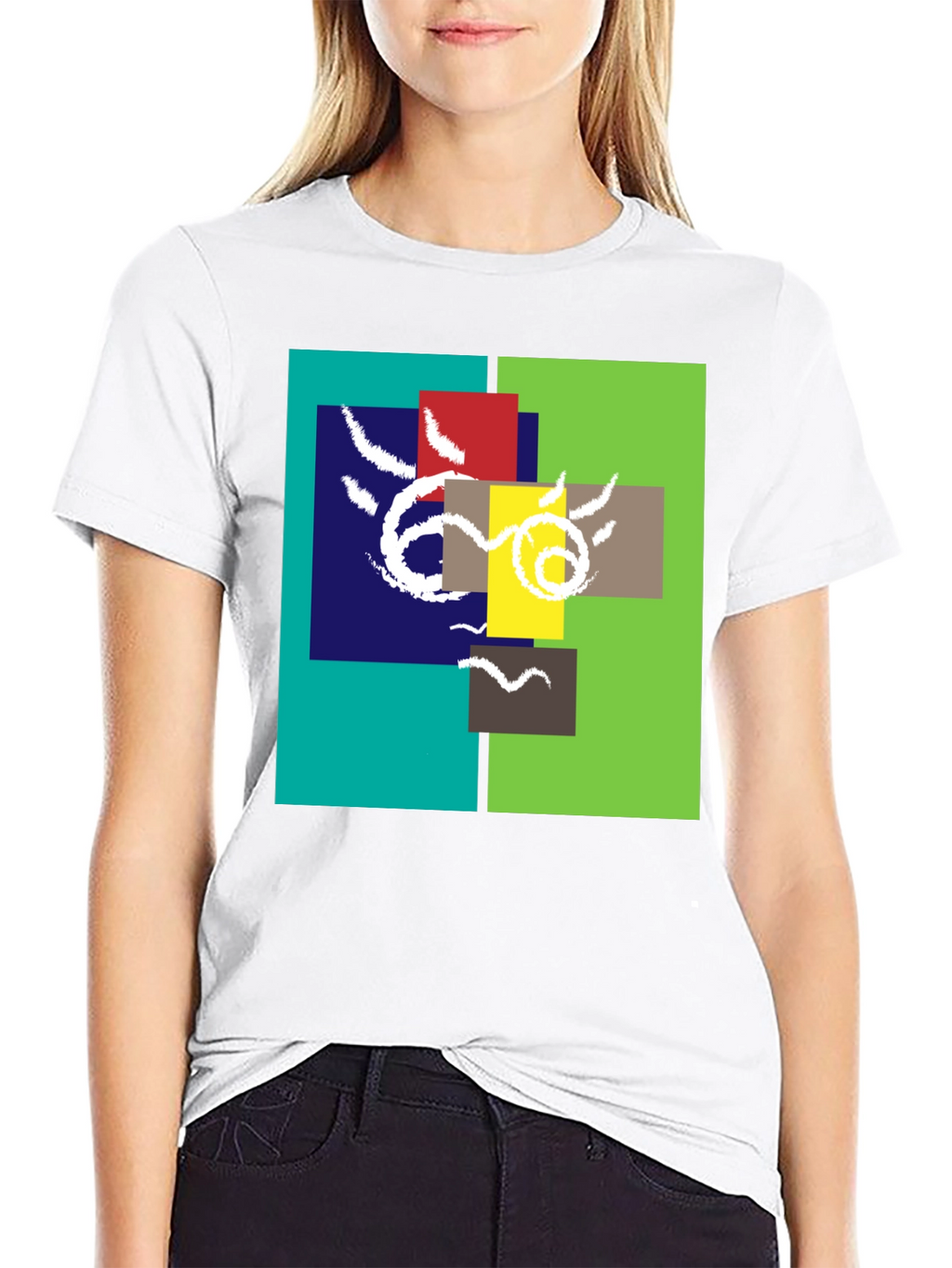Abstract Geometric T-Shirt - Unique Design