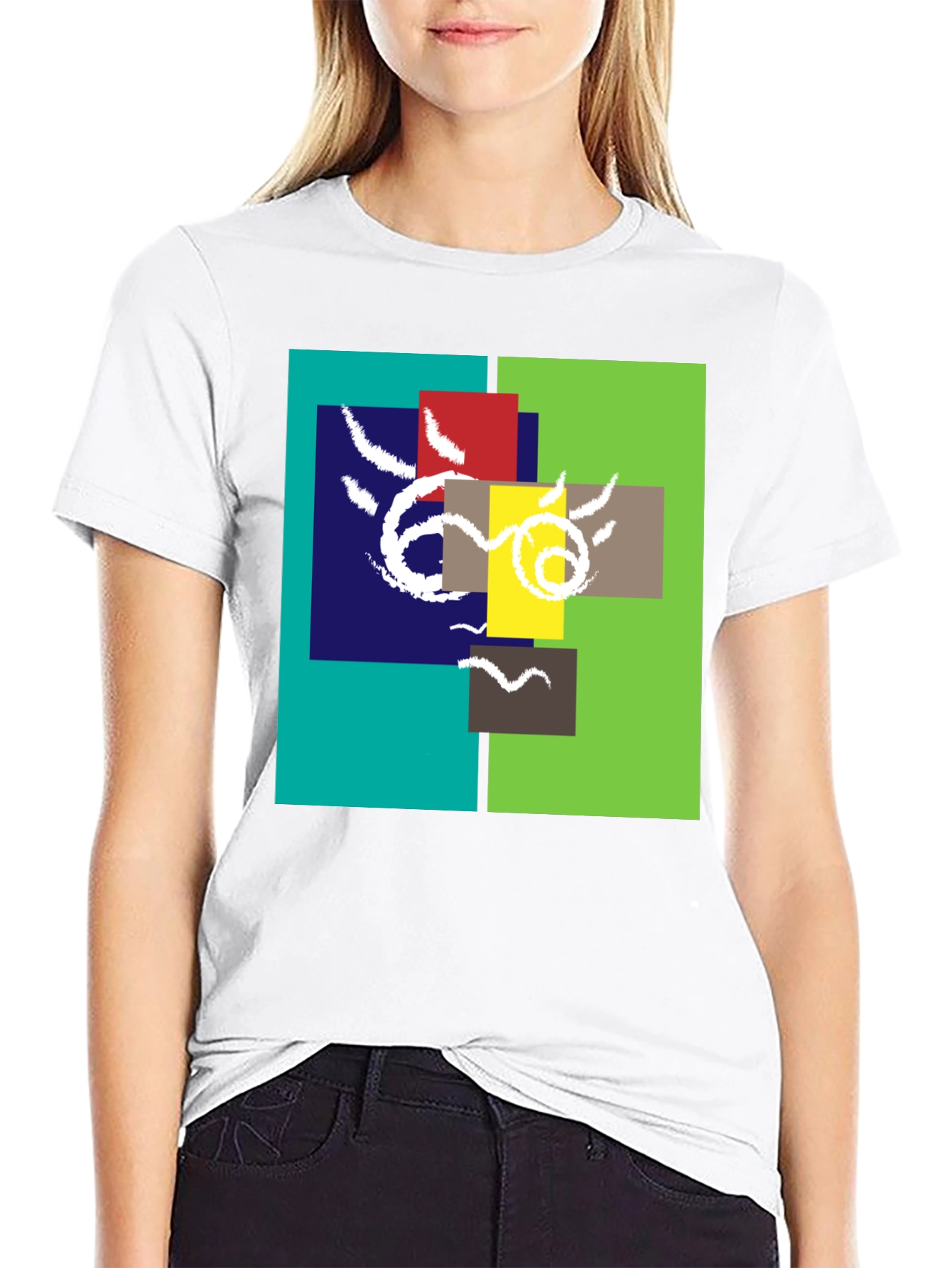 Abstract Geometric T-Shirt - Unique Design