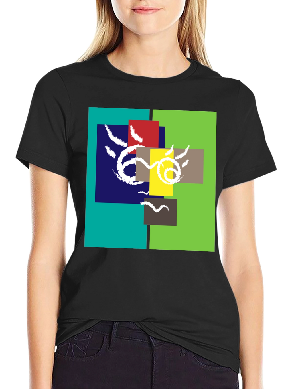 Abstract Geometric T-Shirt - Unique Design