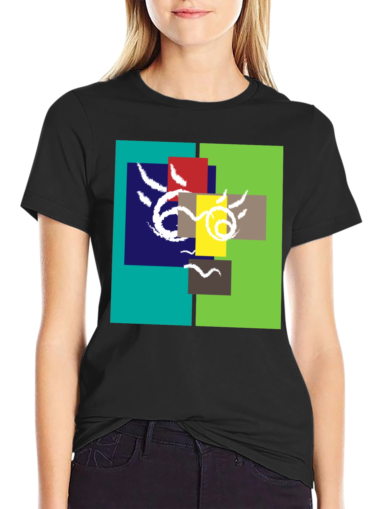 Abstract Geometric T-Shirt - Unique Design