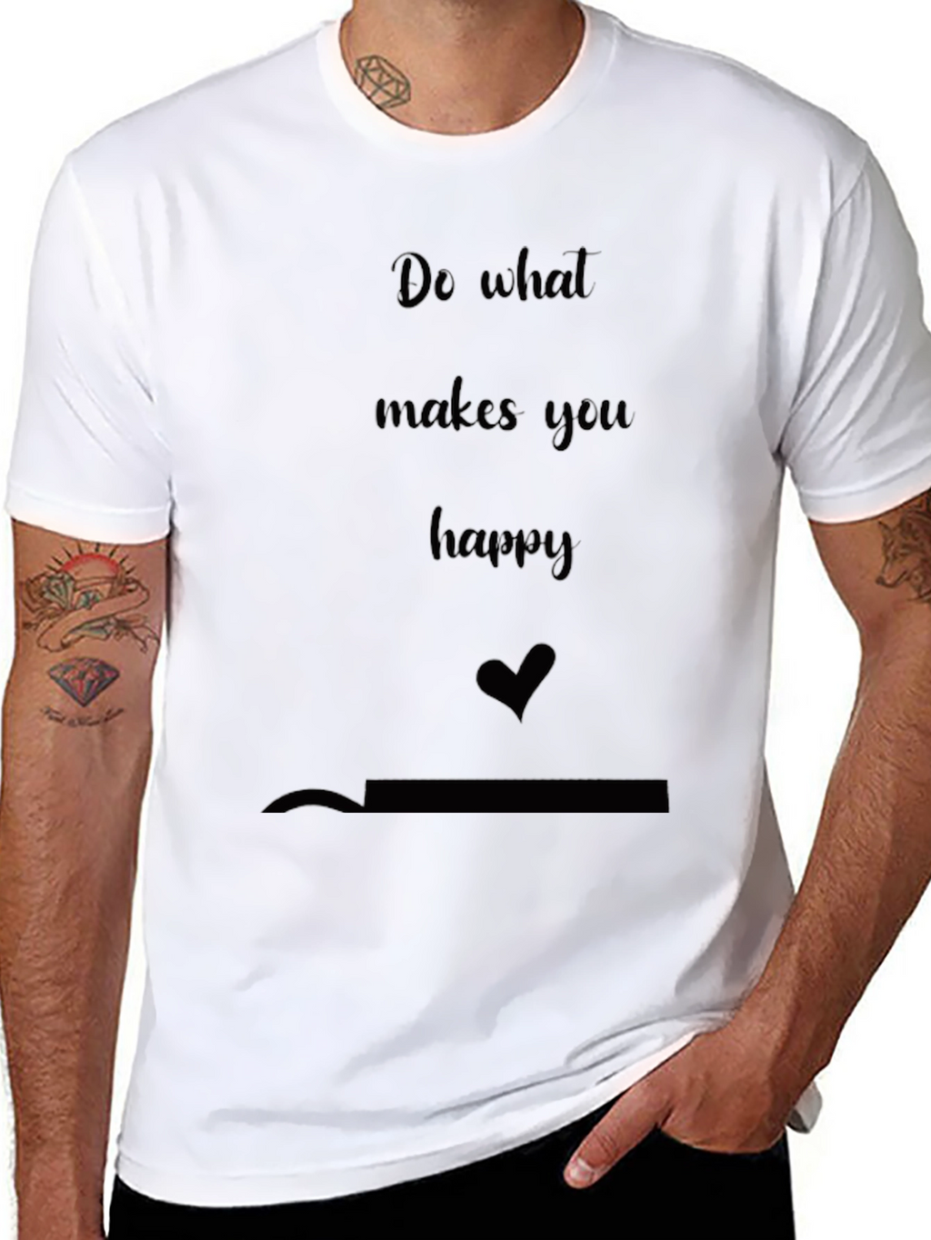 Inspirational Graphic Tee - Do What Makes You Happy
