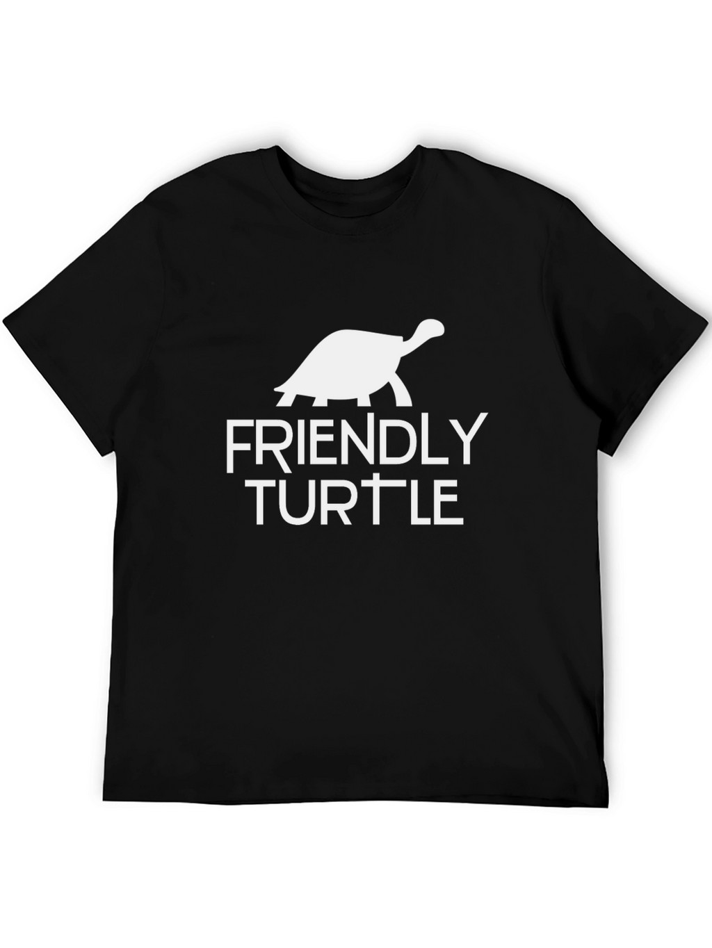 Friendly Turtle Graphic Tee - Soft Cotton Comfort