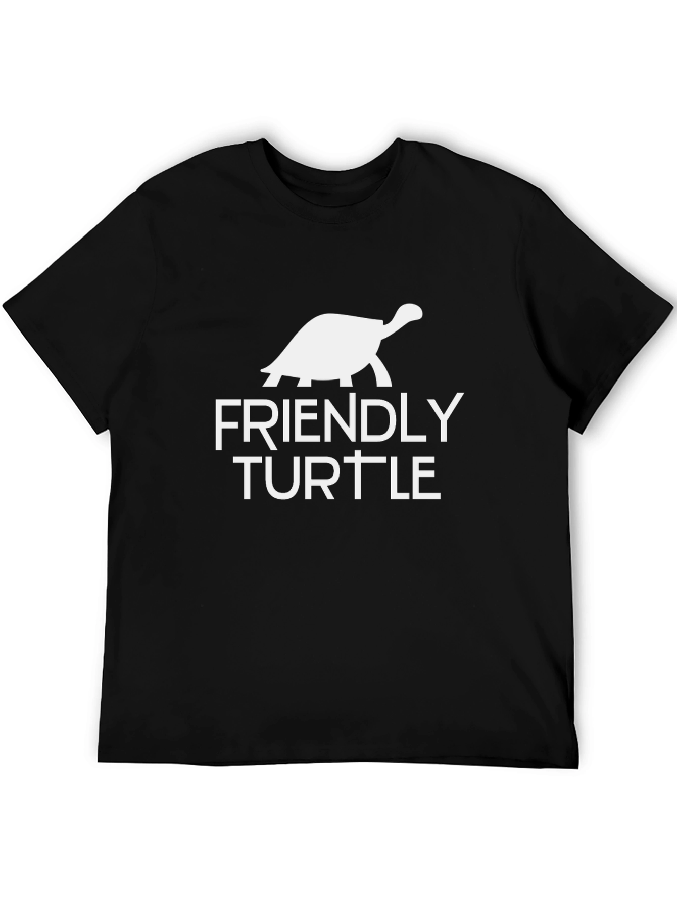 Friendly Turtle Graphic Tee - Soft Cotton Comfort