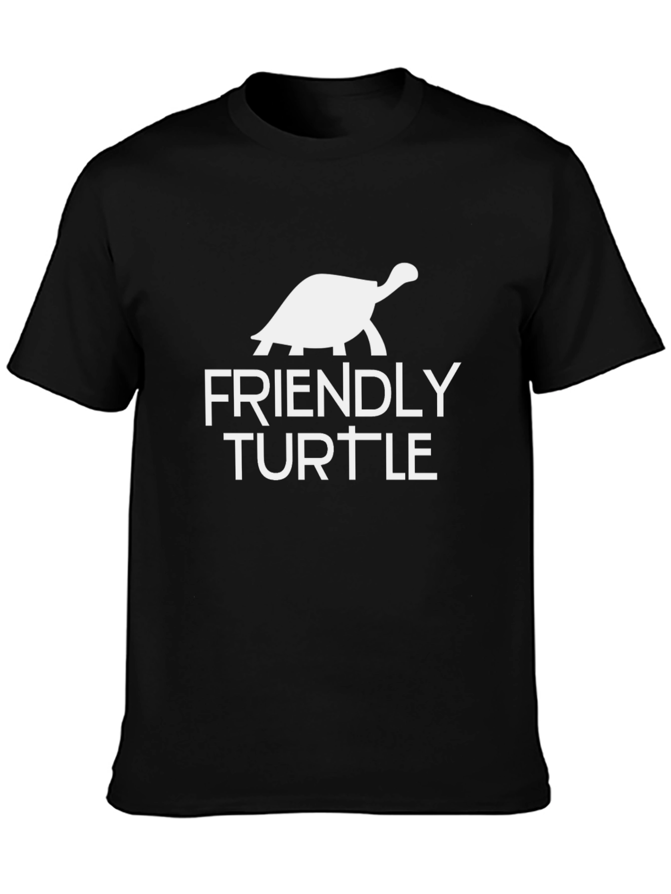 Friendly Turtle Graphic Tee - Soft Cotton Comfort