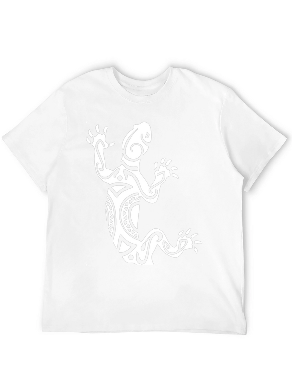Tribal Lizard Graphic Tee - Black
