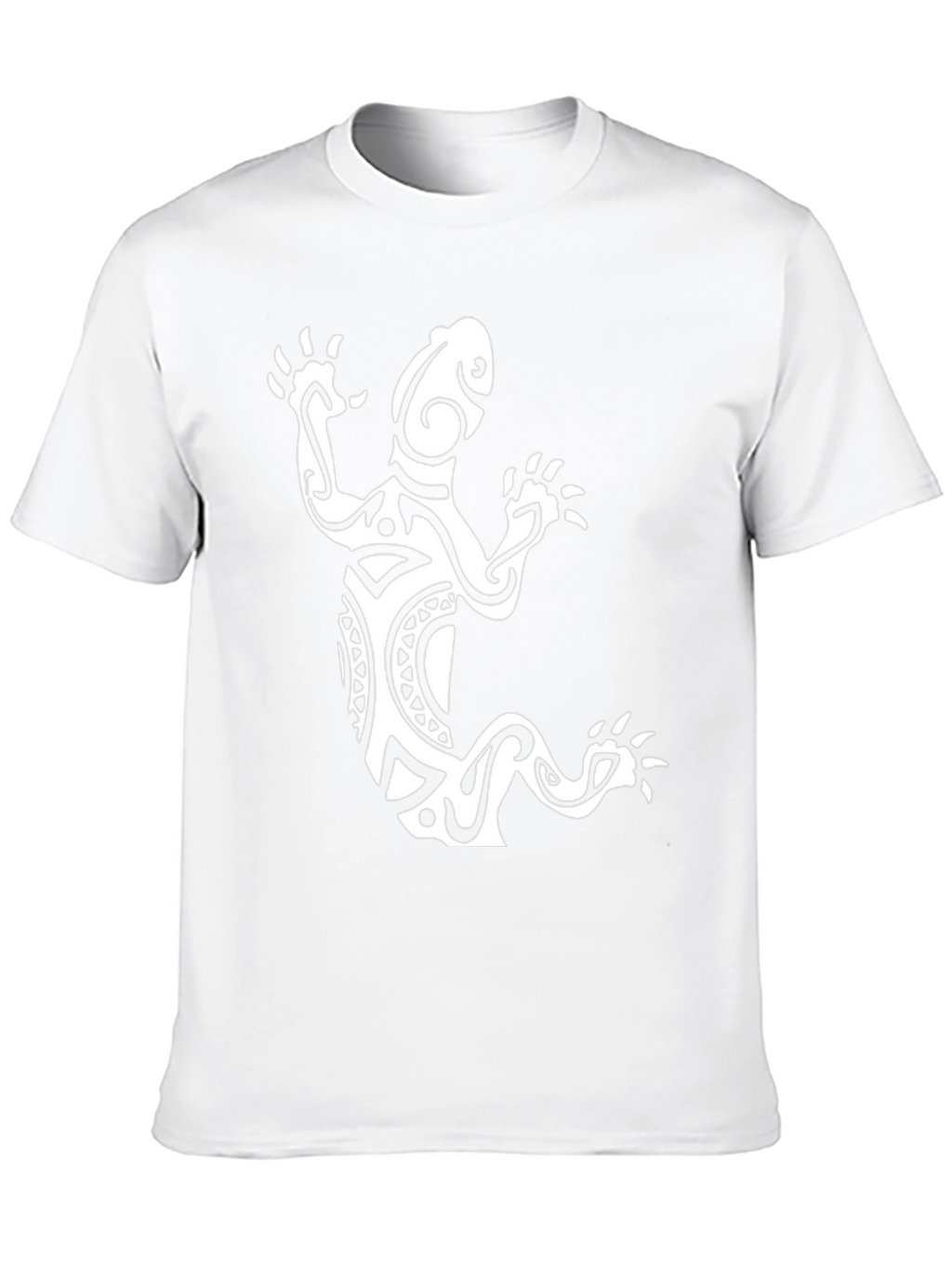Tribal Lizard Graphic Tee - Black