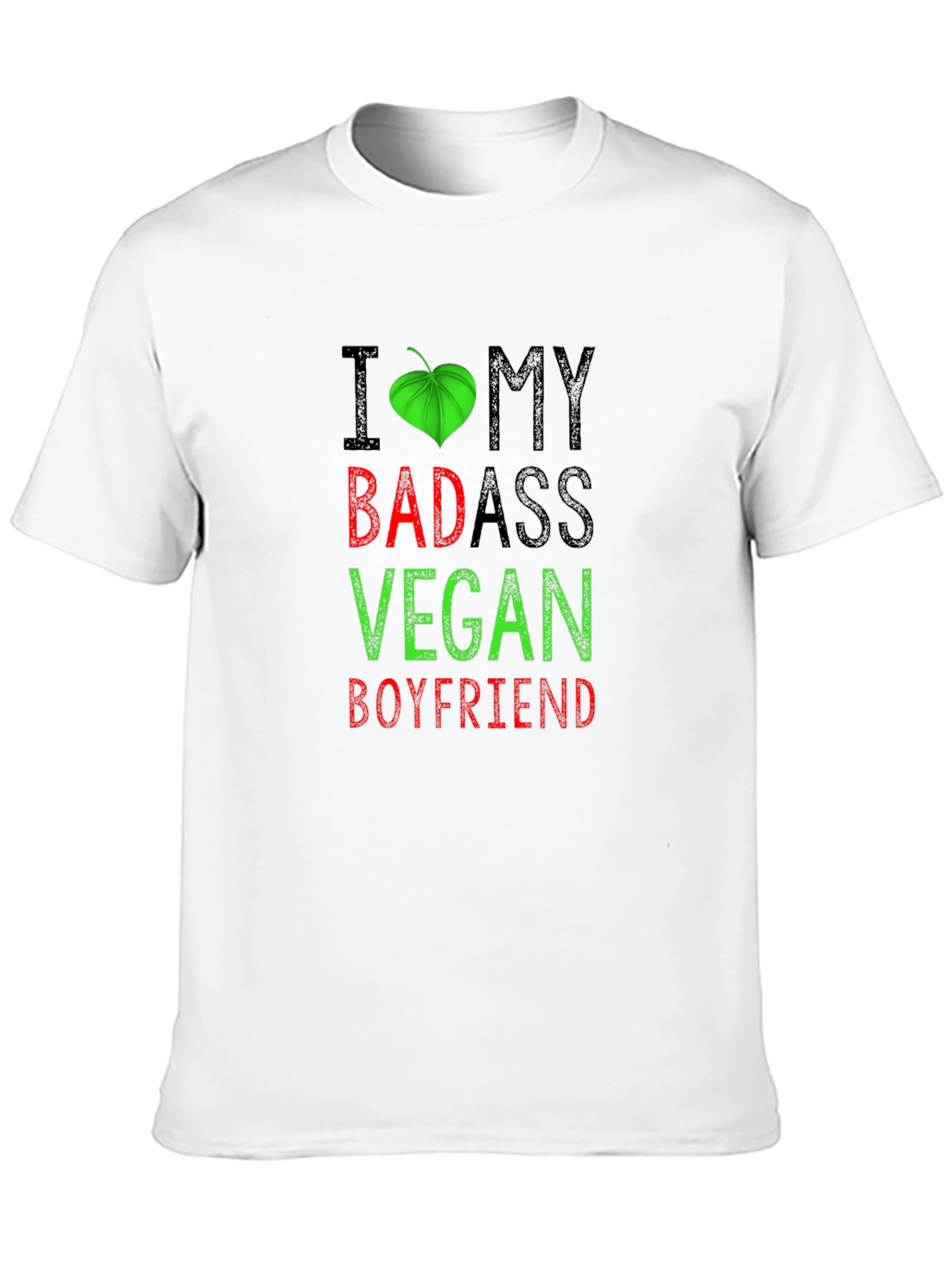 I Heart My Badass Vegan Boyfriend T-Shirt
