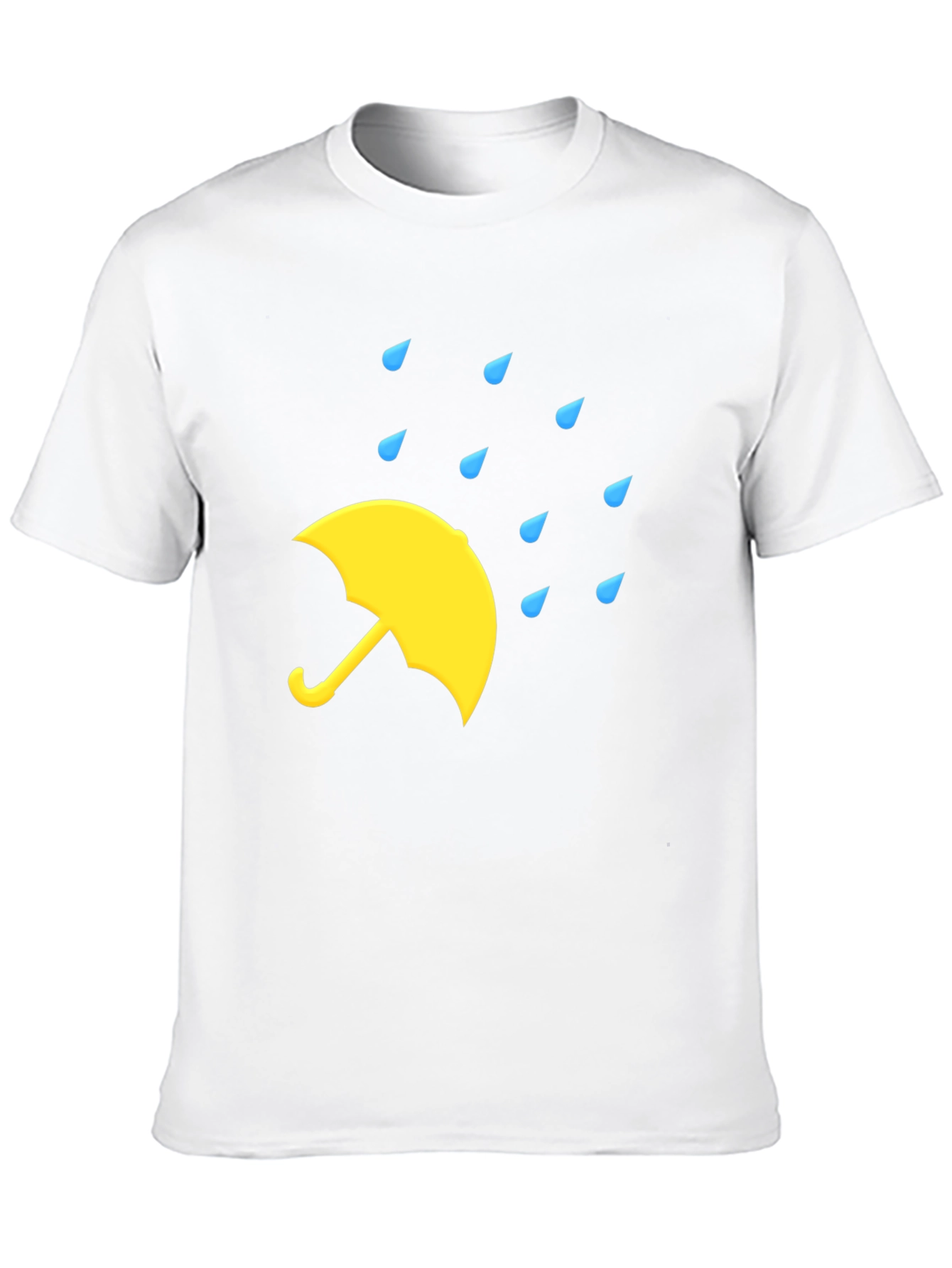 Rainy Day Umbrella Black T-Shirt