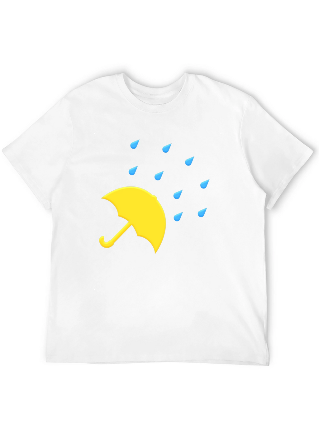 Rainy Day Umbrella Black T-Shirt