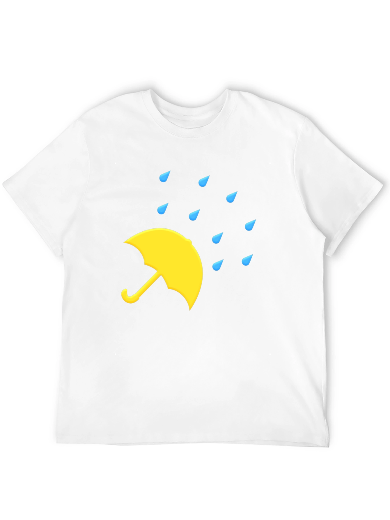Rainy Day Umbrella Black T-Shirt
