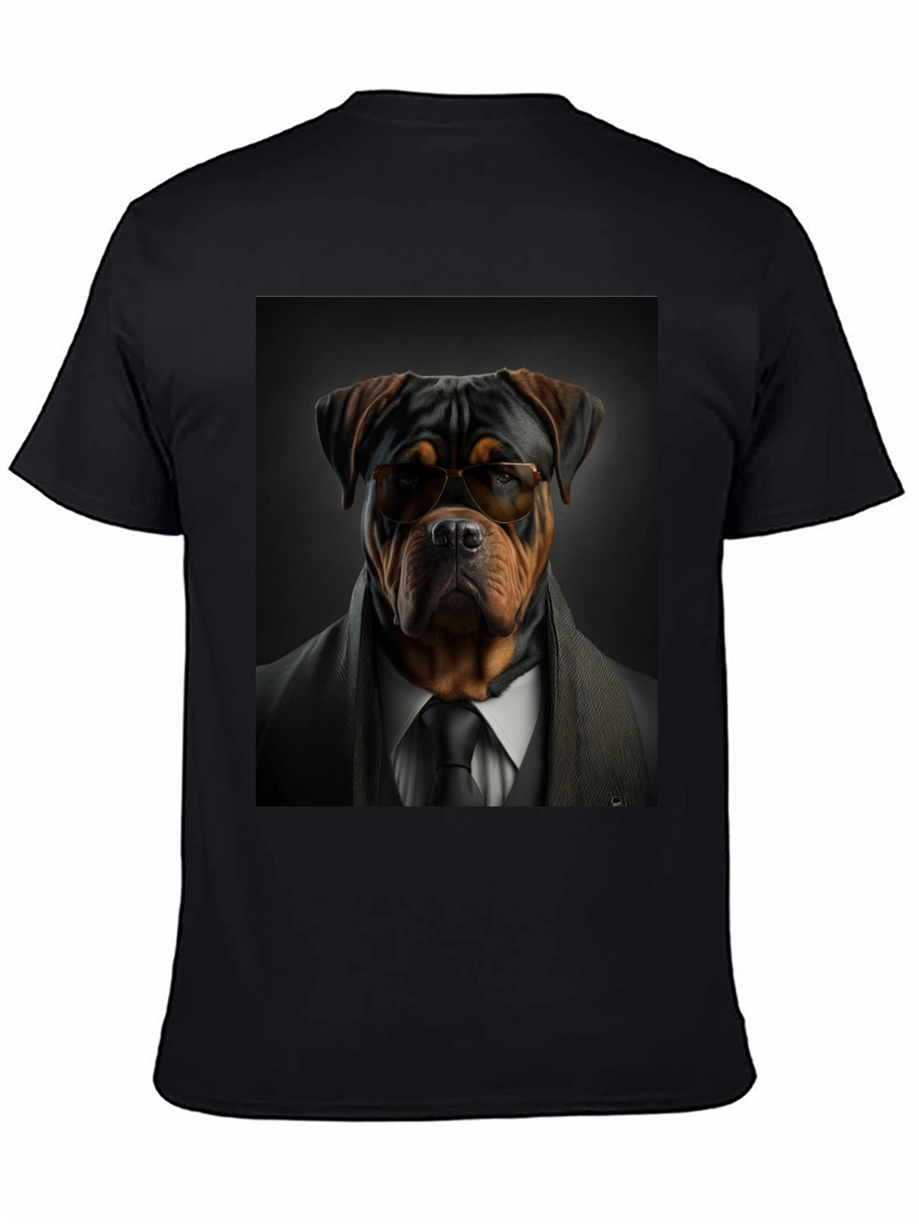 Dapper Dog Tee: Rottweiler in Suit