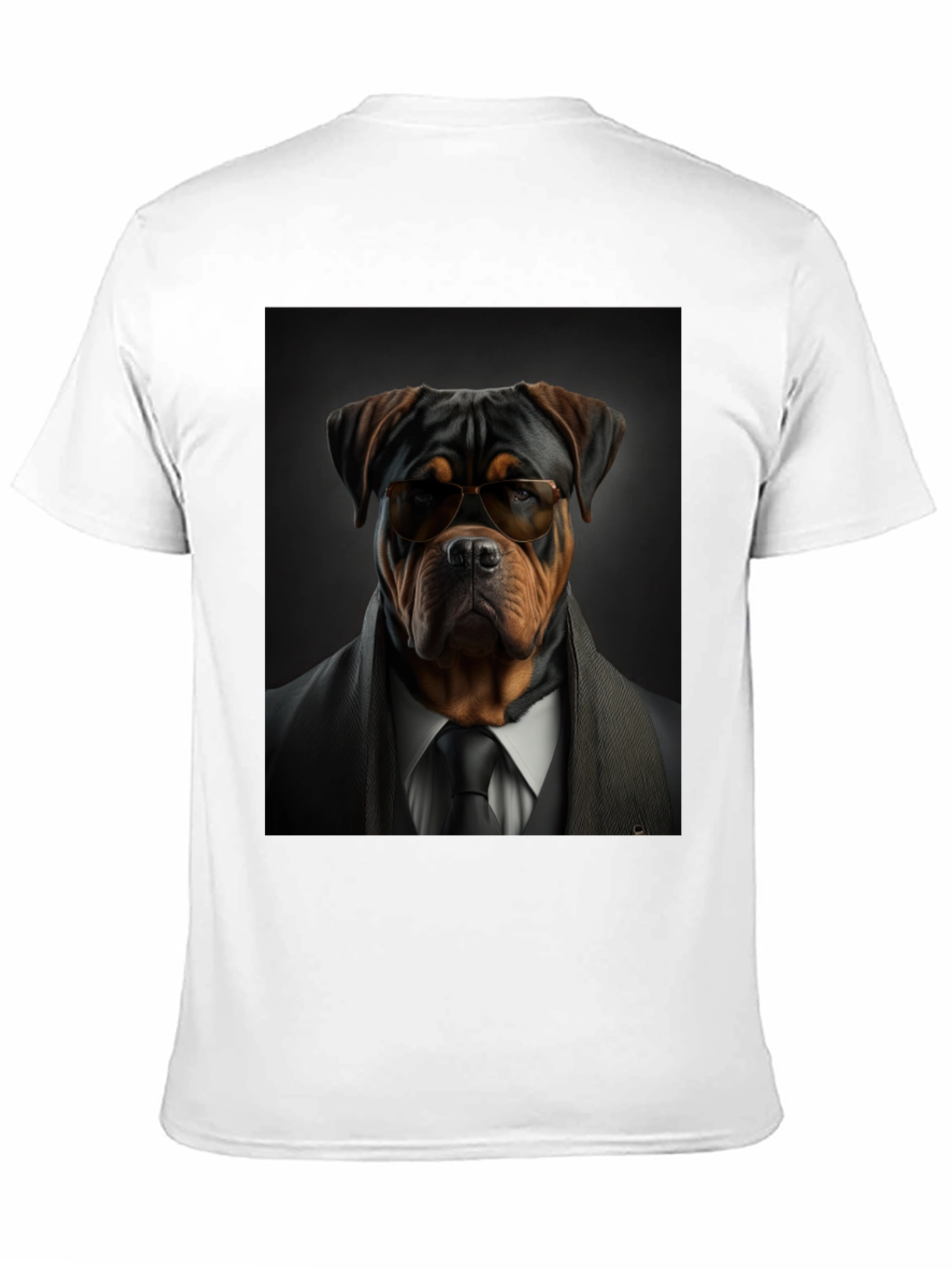 Dapper Dog Tee: Rottweiler in Suit