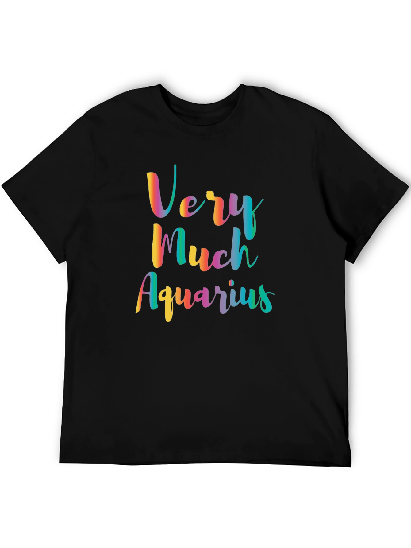 Aquarius Zodiac Sign Colorful Graphic Tee