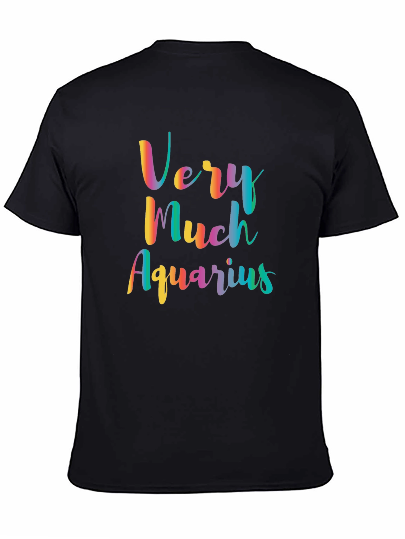 Aquarius Zodiac Sign Colorful Graphic Tee