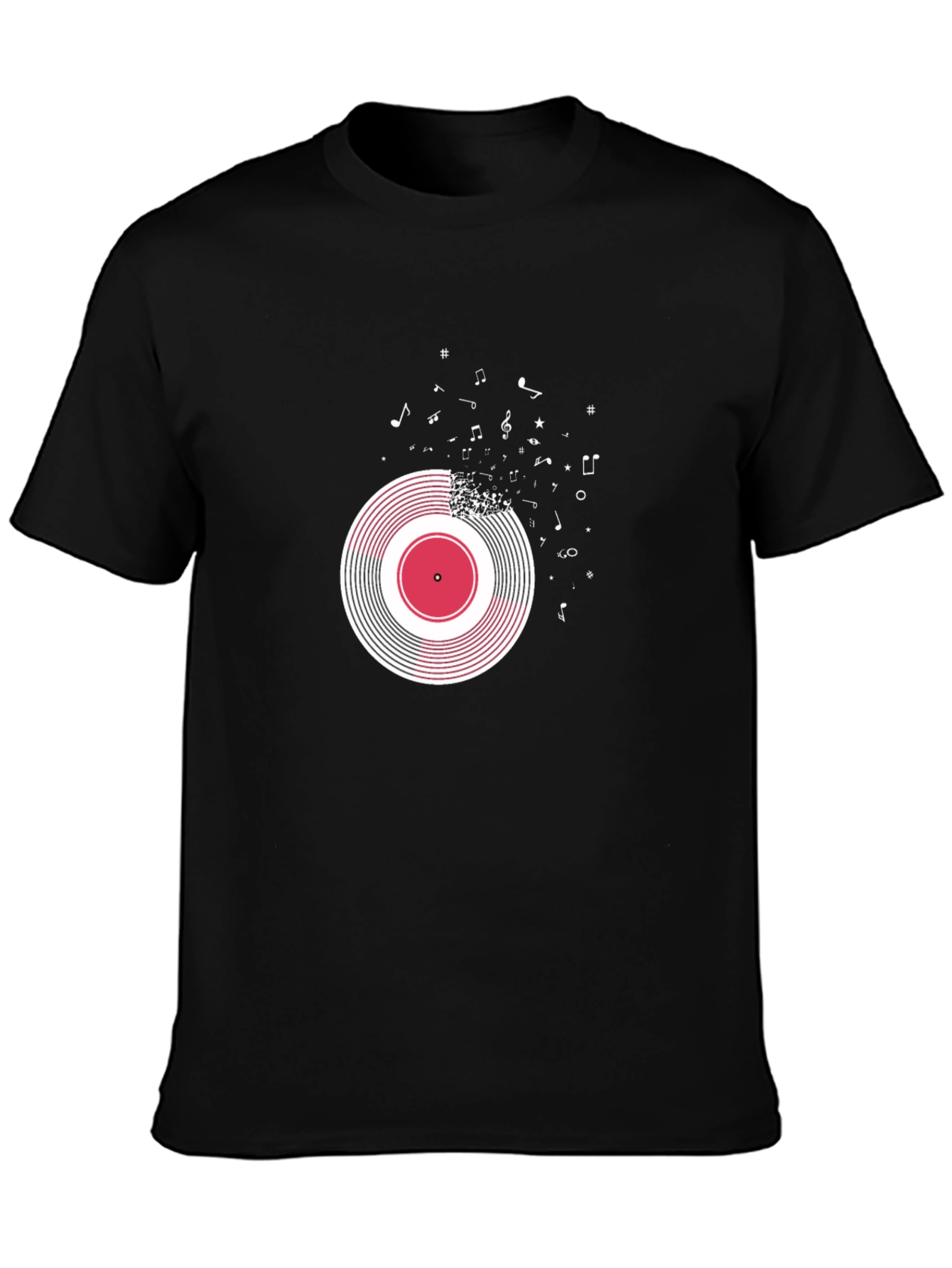 Vinyl Record Music Note Tee