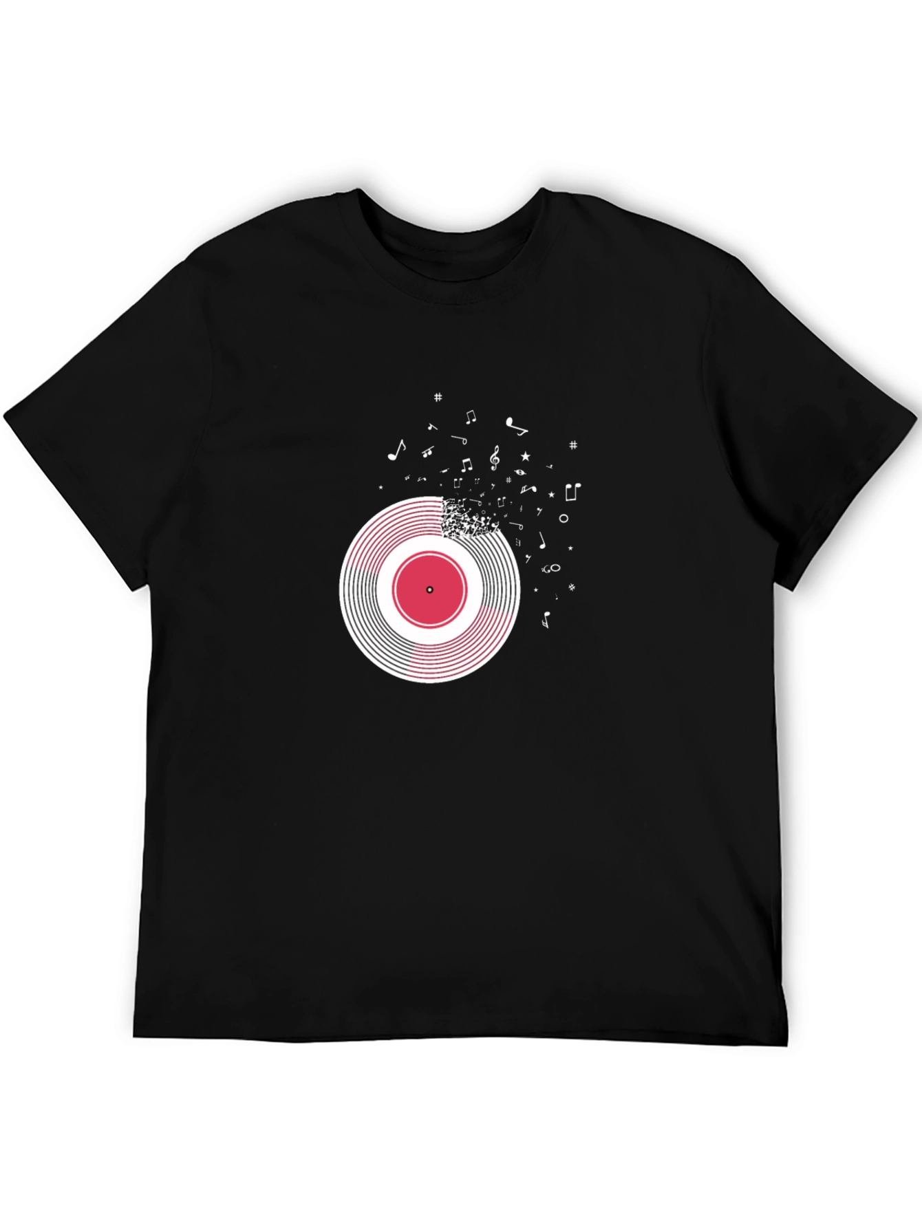 Vinyl Record Music Note Tee