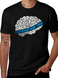 Overthink Brain Graphic T-Shirt - Black