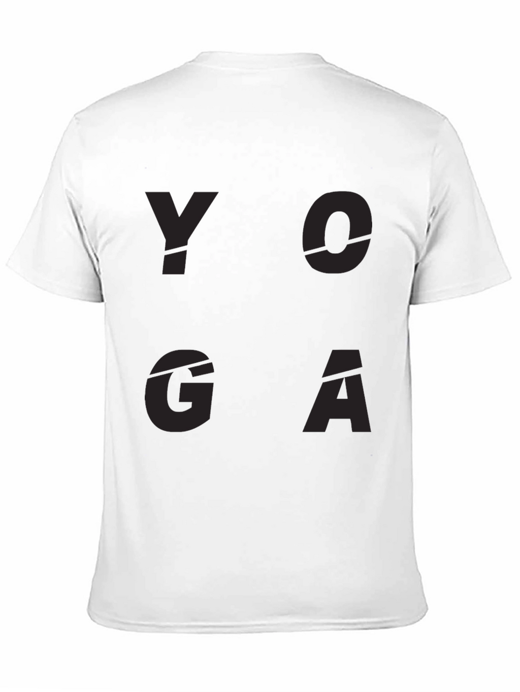 Yoga Graphic Print Black T-Shirt