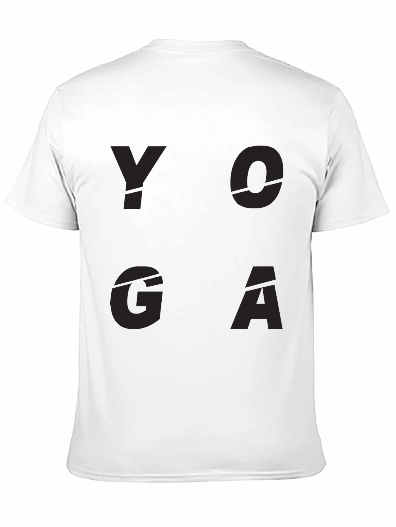 Yoga Graphic Print Black T-Shirt