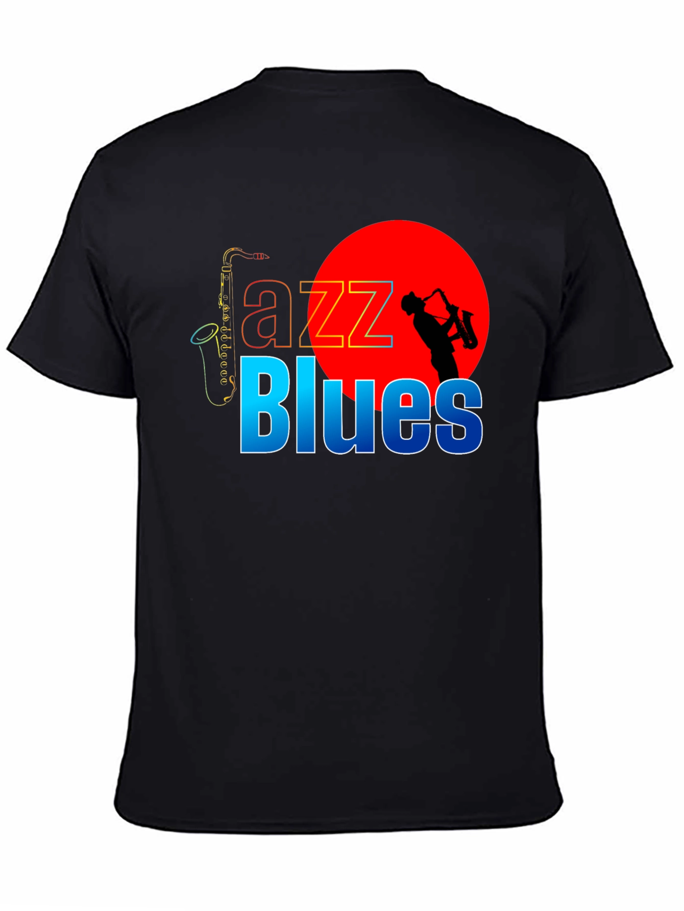 Jazz Blues Graphic Tee - Black