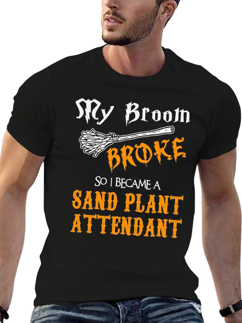Funny Halloween Sand Plant Attendant T-Shirt