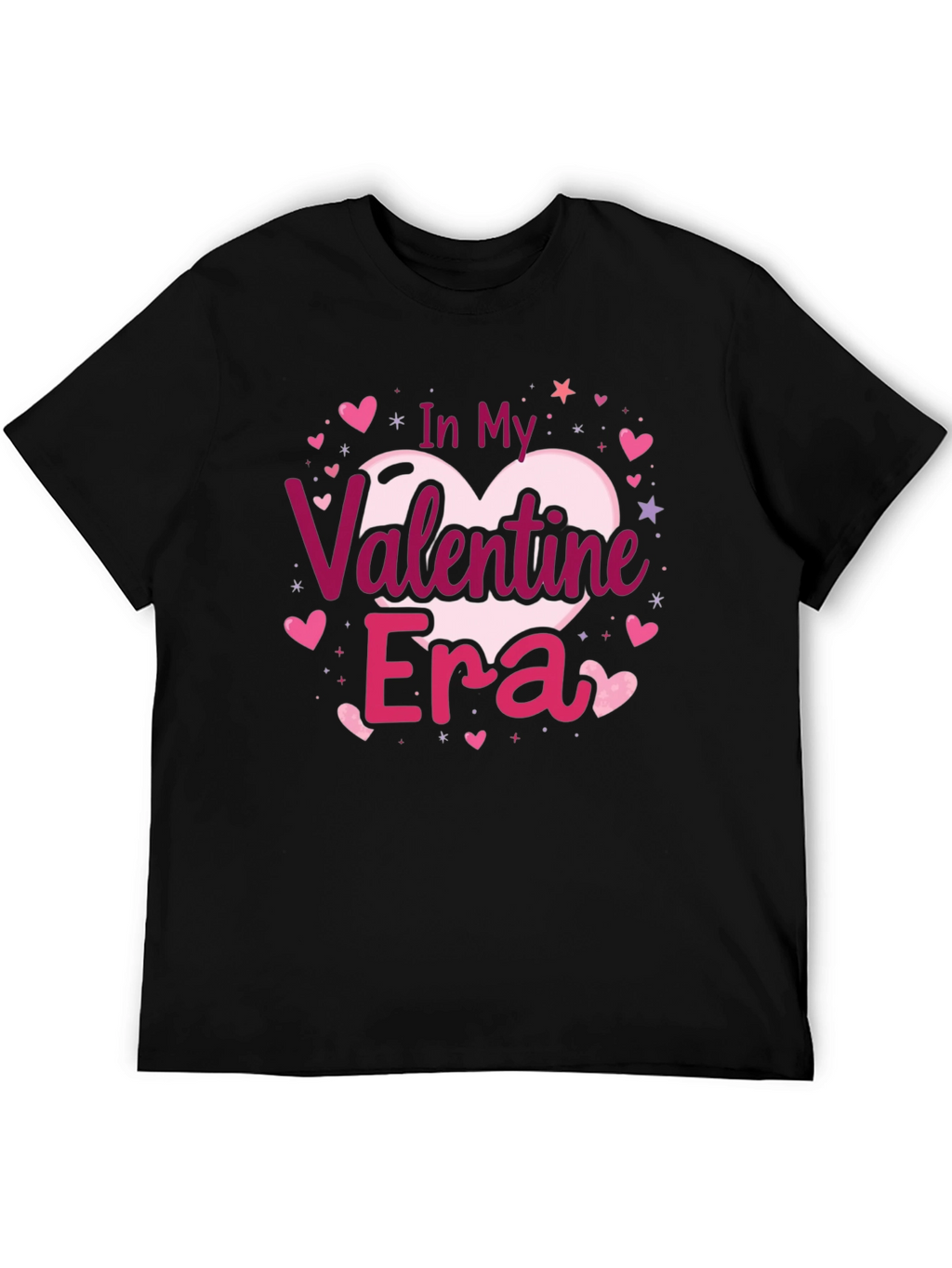 Valentines Era Graphic Tee - Black