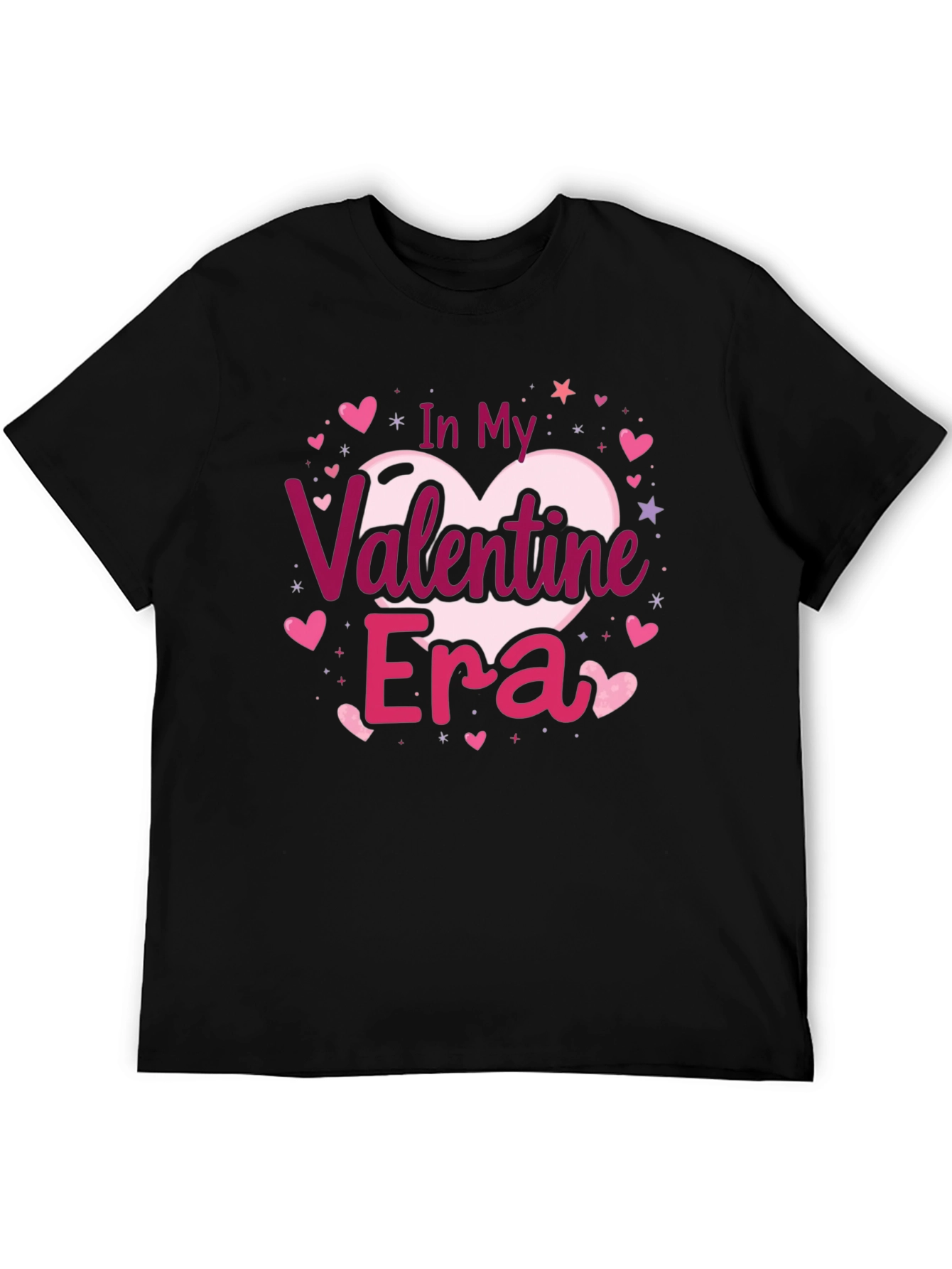 Valentines Era Graphic Tee - Black