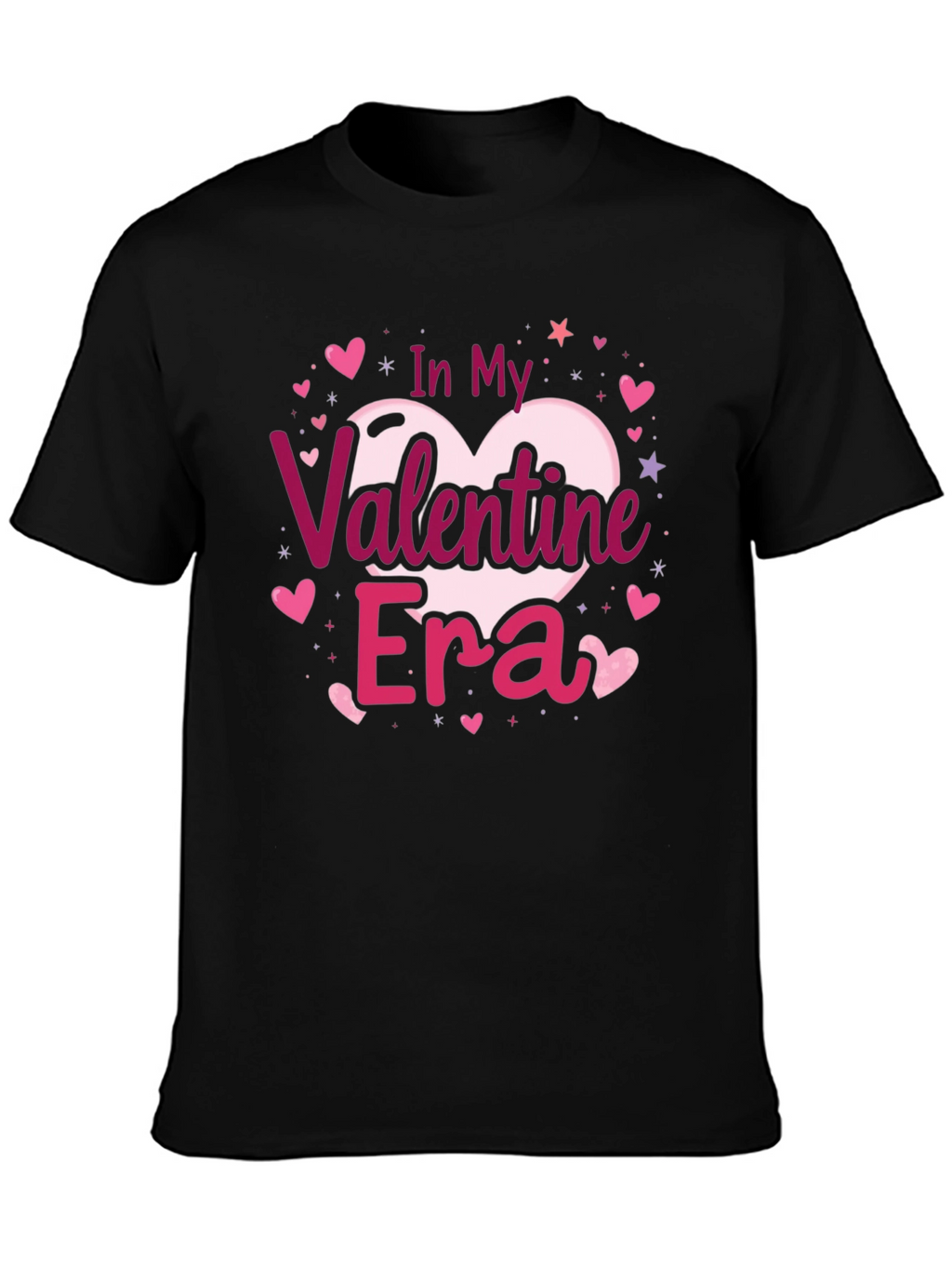 Valentines Era Graphic Tee - Black